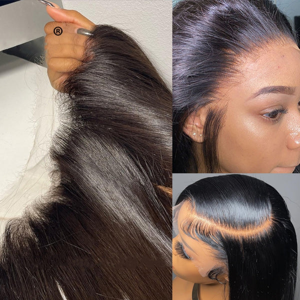 Knot-Free Skin Melt Lace Pre-Plucked Delicate Hairline 13x6 Lace Frontal (Not Wig)