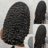 Full Lace Fake Scalp Burmese Curls Wig Preplucked Virgin Human Hair Lace Wig