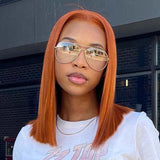 [Two Wigs $163] 360 Lace Wig Body Wave & 13x4 Ginger Bob Wig