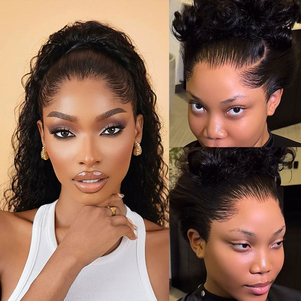 New Custom Preshaped M Hairline 13x6 Skin Melt Lace Front Wig