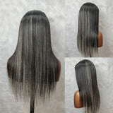 Celine| Hidden Highlight 5x5 Closure Skin Melt Swiss Lace Wig