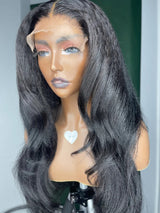 Skin Melt Lace 6x6 | 7x7 Closure Human Hair Yaki Wavy Lace Wig