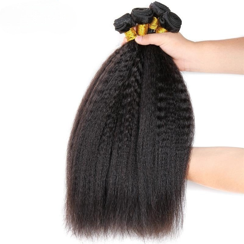 High Quality Human Hair Bundles Weave Hair Extension Kinky Straight
