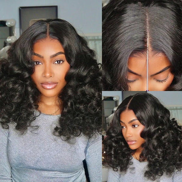 Upgraded Drawstring Dome Cap 3D Fitted Pre-Cut HD Lace Closure Wig Funmi Curls
