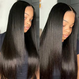 2x6 Deep Middle Part HD Skin Melt Lace Human Hair Glueless Wig Straight