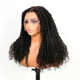 KNOT-FREE - 13x6 Skin Melt Lace Preplucked Human Hair Frontal Wig | Finger Coily Curls
