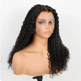 KNOT-FREE - 13x6 Skin Melt Lace Preplucked Human Hair Frontal Wig | Finger Coily Curls