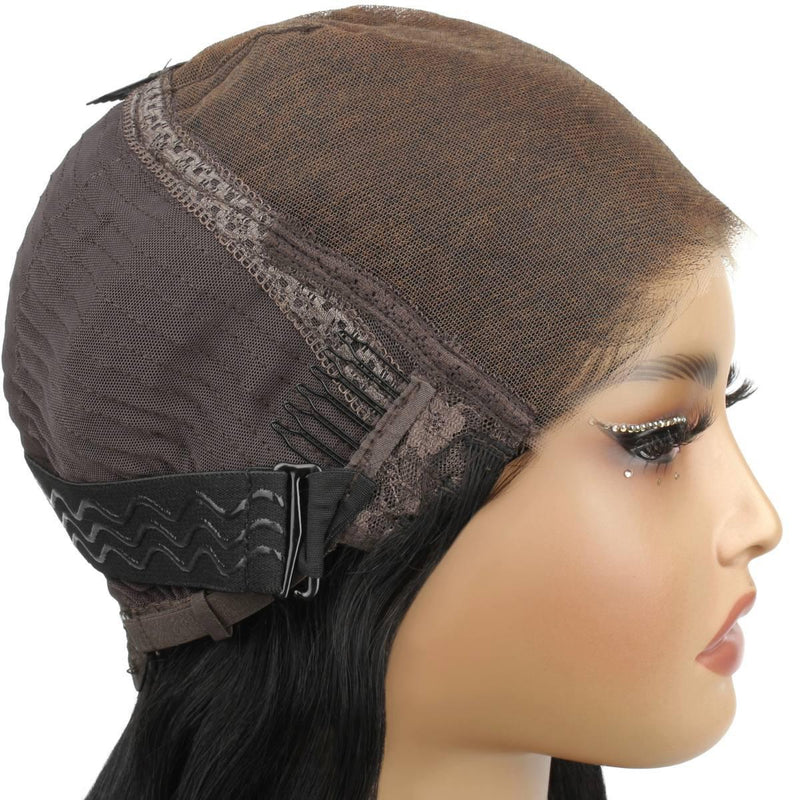 Skin Melt Lace 7x7 Closure 32 inch Human Hair Brown Lace Wig