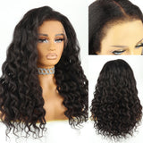 KNOT-FREE - 13x6 Skin Melt Lace Preplucked Human Hair Frontal Wig | Kinky Loose