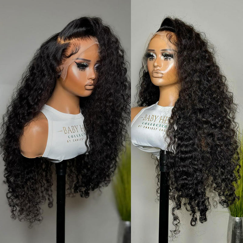 KNOT-FREE - 13x6 Skin Melt Lace Preplucked Human Hair Frontal Wig | Loose Curls