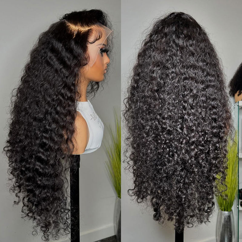 KNOT-FREE - 13x6 Skin Melt Lace Preplucked Human Hair Frontal Wig | Loose Curls