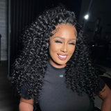 KNOT-FREE - 13x6 Skin Melt Lace Preplucked Human Hair Frontal Wig | Wand Curl