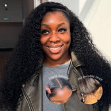 Lagos Hairline Skin Melt 360 Lace Invisible Strap Human Hair Wig Curly/Burmese Curls