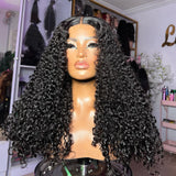 Diamond Fake Scalp 13X6 Human Hair 250% Density Lace Front Wig | Curly