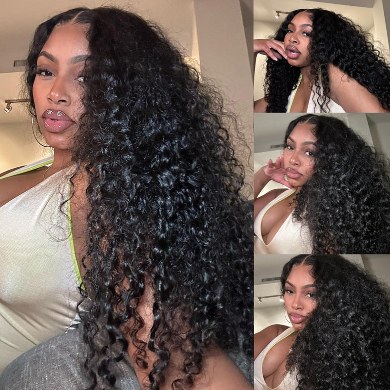 Skin Melt 360 Lace Invisible Strap 250% Human Hair Frontal Wig Loose Curls