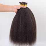 Kinky Straight Bulk Hair Human Hair Extension Crochet Hair Boho Knotless Braiding