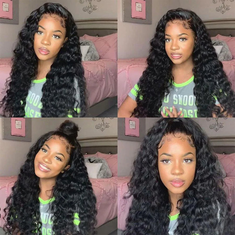 New 13x6 Fitted Cap Glueless Skin Melt Lace Front Wig Loose Wave