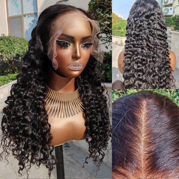 Knot-Free Skin Melt Full Lace Preplucked Human Hair Wig Loose Curl