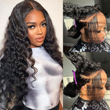 KNOT-FREE - 13x6 Skin Melt Lace Preplucked Human Hair Frontal Wig | Loose Wave