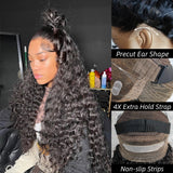 Invisible Strap 360 Skin Melt Lace Wig 2.0 Precut Lace Knot-Free Human Hair Frontal Wig Loose Wave