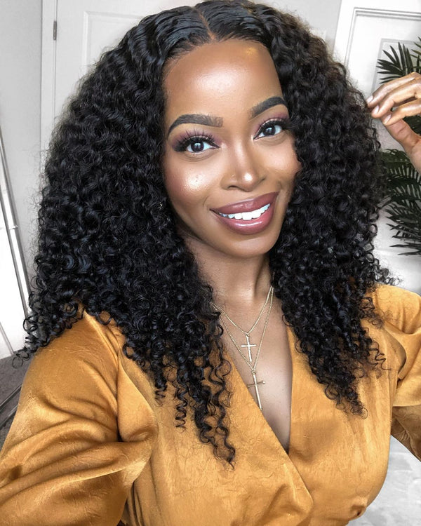 Skin Melt Full Lace Curly Wig Invisible Swiss Lace Wigs