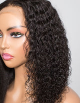 Halle | Skin Melt Lace 2 in 1 Preplucked Human Hair 13x6 Lace Front Wig | WET & WAVY REVERTIBLE WIG