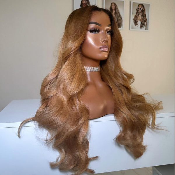 13x4|13x6 Ombre Colored Body Wave Human Hair Lace Front Wig