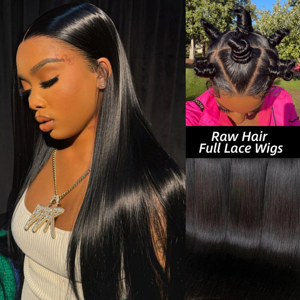 Platinum Cuticle Remy Hair Top Quality Raw Hair Full Lace Wigs