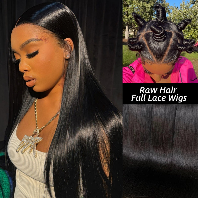 Platinum Cuticle Remy Hair Top Quality Raw Hair Full Lace Wigs