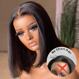 NO SHORT HAIR (6 Inch Return Hair) 5x5 Skin Melt Lace Closure BOB Wig