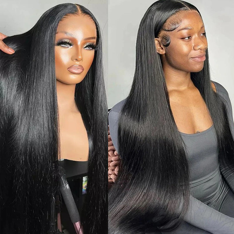 Flash Sale 360 Lace Invisible Strap 250% Human Hair Lace Wig Straight