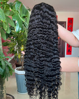 Skin Melt Full Lace (Whole Lace Cap) Burmese Curls Delicate Hairline Human Hair Lace Wig