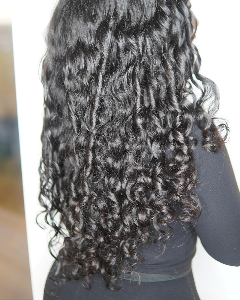 KNOT-FREE - 13x6 Skin Melt Lace Preplucked Human Hair Frontal Wig | Indian Wave
