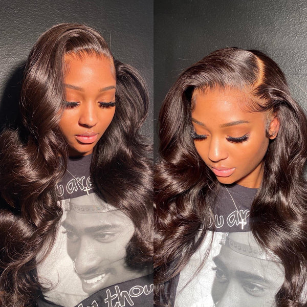 Anny | 13X6 Deep Parting Lace Front Preplucked Virgin Human Hair Lace Wig | Body Wave