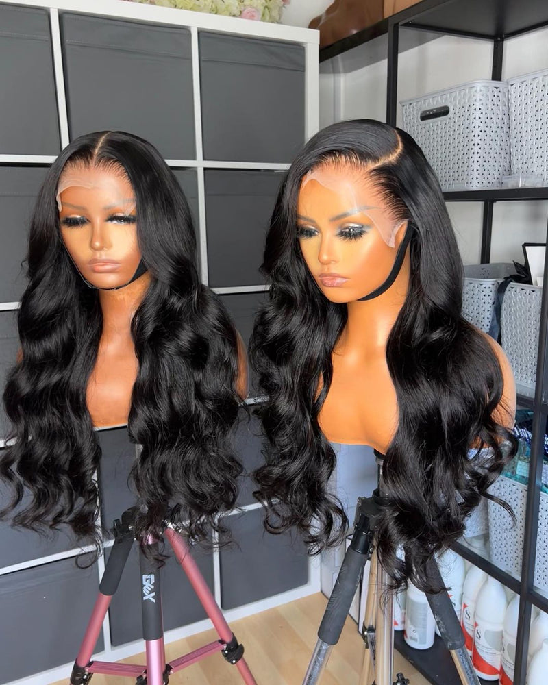 {50% Off} 13x4 Lace Front Body Wave Wig Virgin Human Hair Frontal Wigs