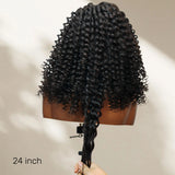 KNOT-FREE - 13x6 Skin Melt Lace Preplucked Human Hair Frontal Wig | Wand Curl
