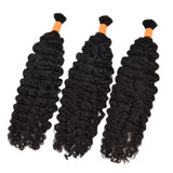 Burmese Curls Bulk Hair Human Hair Extension For Boho Knotless Braiding