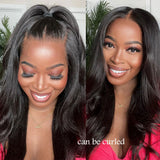 Upgraded Knot-Free 13x6 Fitted Cap Glueless Skin Melt Lace Front Wig Yaki Straight