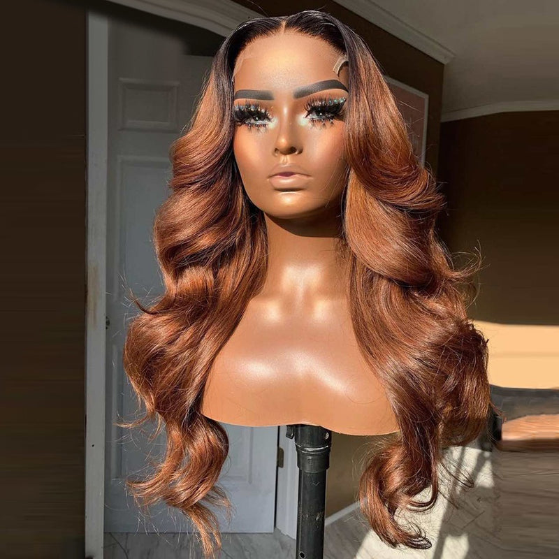 360 frontal top wig ombre