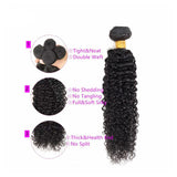 13*4 Frontal and 3 Bundles Kinky Curly Swiss Lace Virgin Human Hair