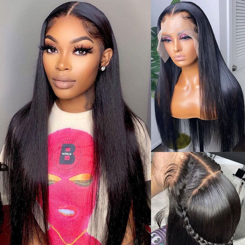 13x4 Lace Front Straight Wig Virgin Human Hair Frontal Wigs