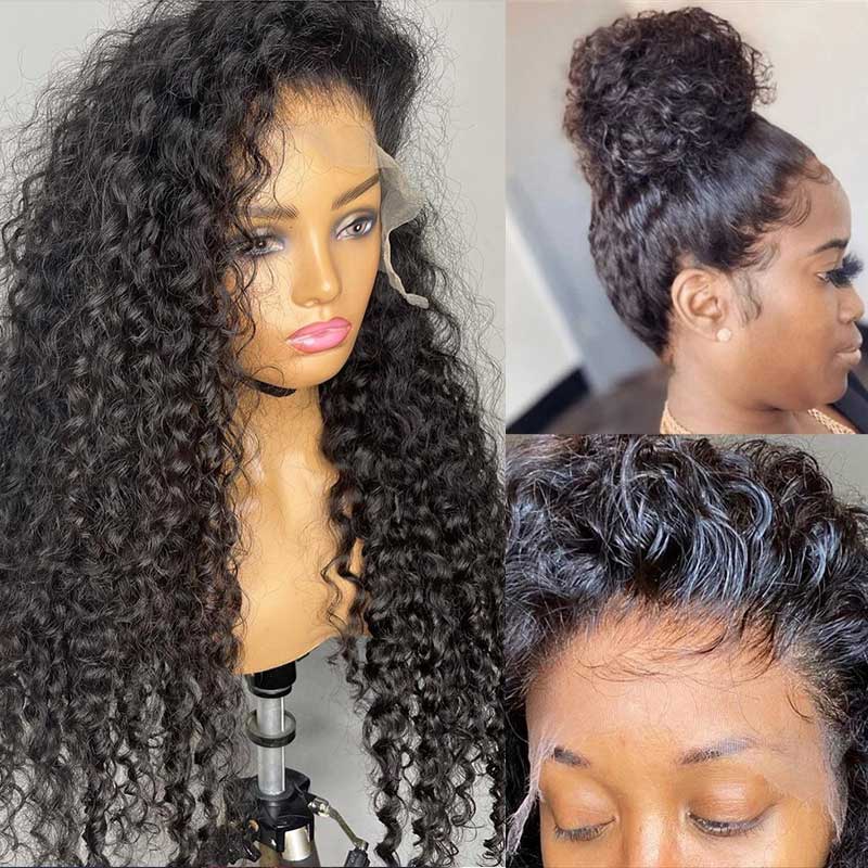 Joanna| Preplucked Virgin Human Hair 360 Lace  Wig | Curly Wave