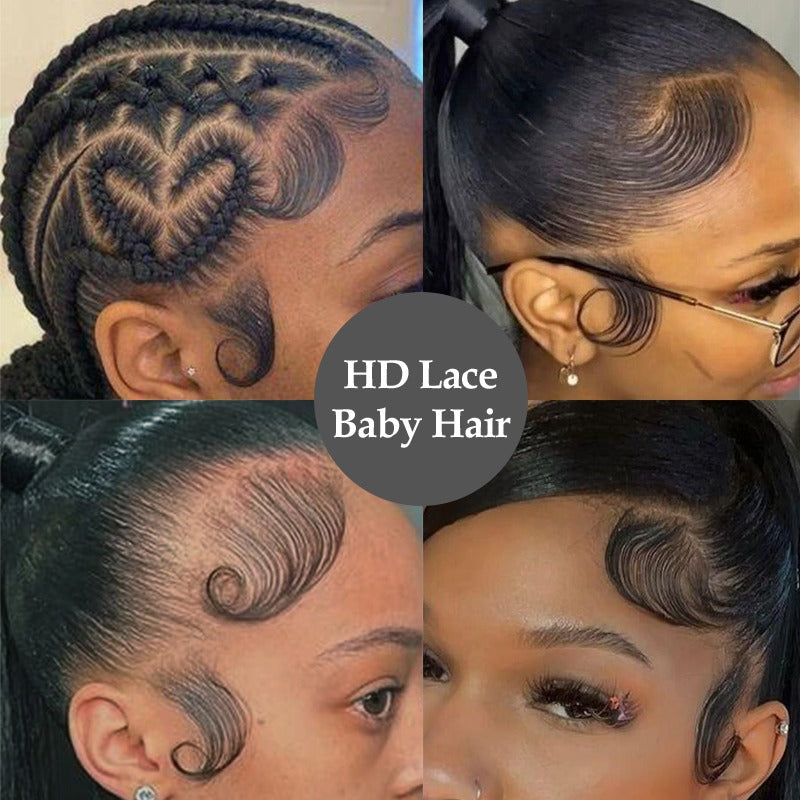 Swiss Lace Baby Hair Edge Strip x2