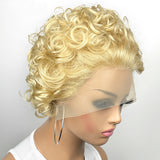 Paisley | 613 Blonde Short Pixie Cut Prestyled Human Hair Lace Wig