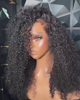 Curly Baby Hair Natural Edge Skin Melt Lace Frontal Wig Curly