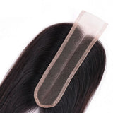 2x6 Middle Kim Style Part Lace Closure With 3 Bundles Brazilian Straight Hair
