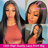 Ella | Diamond Fake Scalp 13X4 Lace Front Wig | Silky Straight