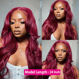 Jasmine Cherry Cola Pre-Plucked 13X6 Human Hair Lace Front Wig