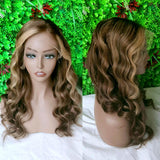 Skin Melt Lace 13x6 Highlight Frontal Wig with Delicate Hairline