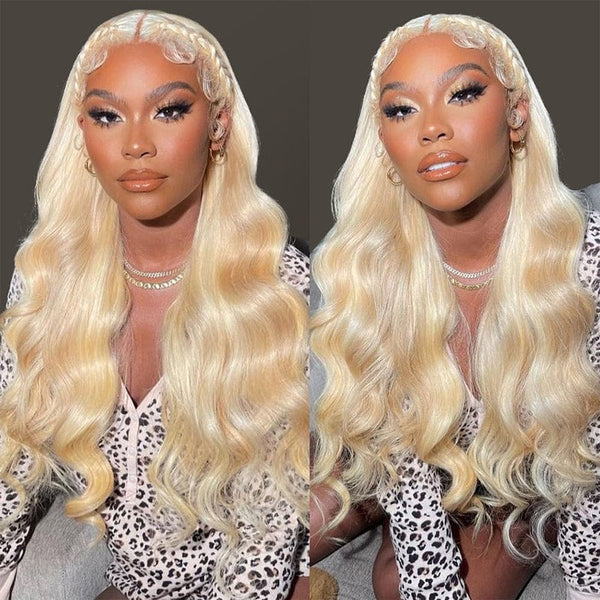 Penelope | HD Lace Preplucked 613 Blonde Human Hair 3D 13x6 Frontal Wig | Body Wave